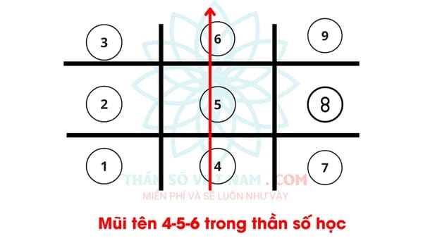 Thông tin tổng quan về mũi tên 4-5-6 trong thần số học